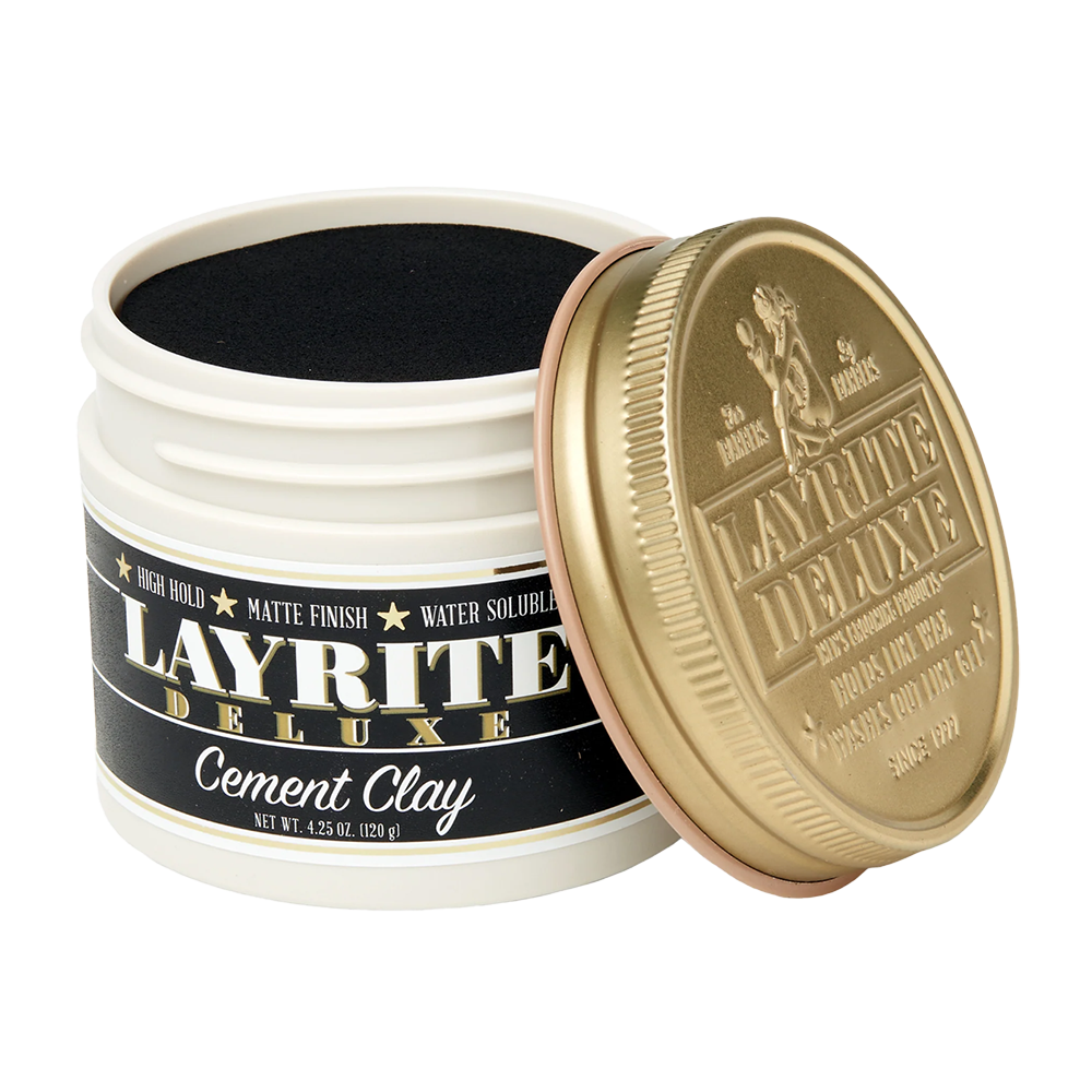 Layrite Cement Clay 120g - Styling with strong hold and matte finish