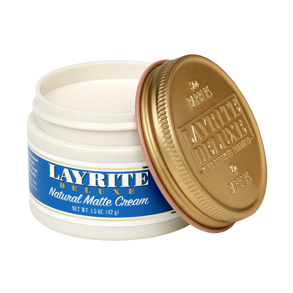 Layrite Natural Matte Cream 42g - medium hold, matte finish hair styling cream for men