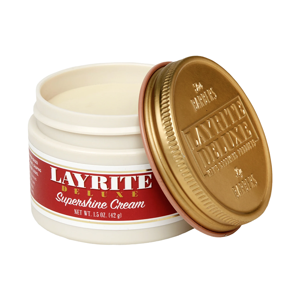 Layrite Supershine Cream 42g - Styling Cream for mens hair with a high shine finish and medium hold