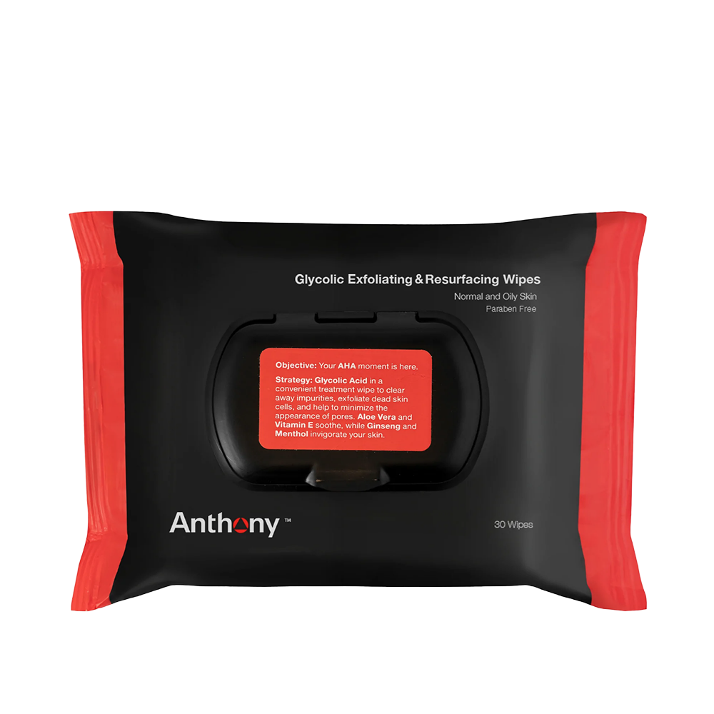 Anthony Glycolic Exfoliating & Resurfacing Wipes