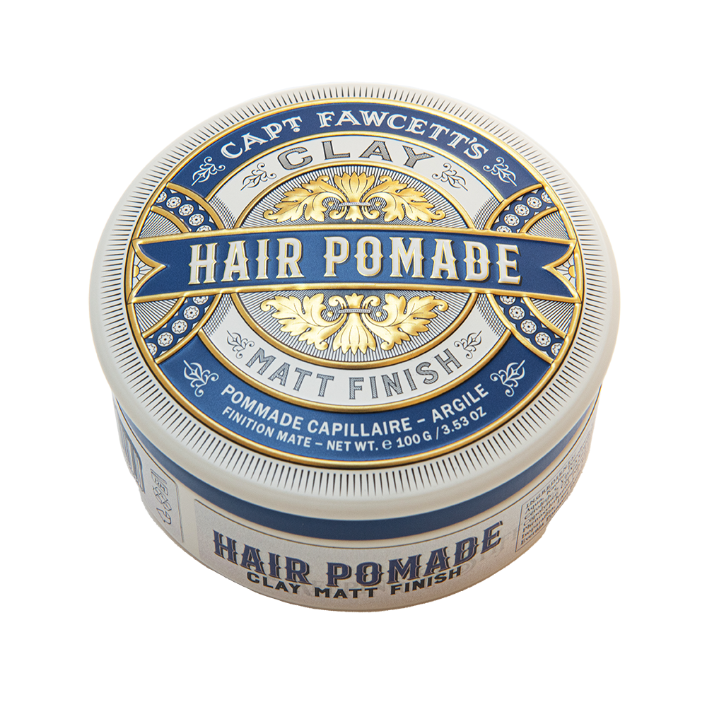 Captain Fawcett Clay Pomade with matt finish and medium hold