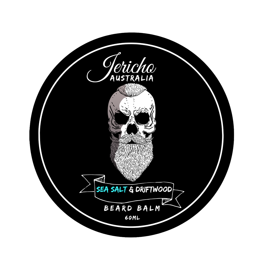 Jericho Australia Sea Salt & Driftwood Beard Balm in a 60ml Jar