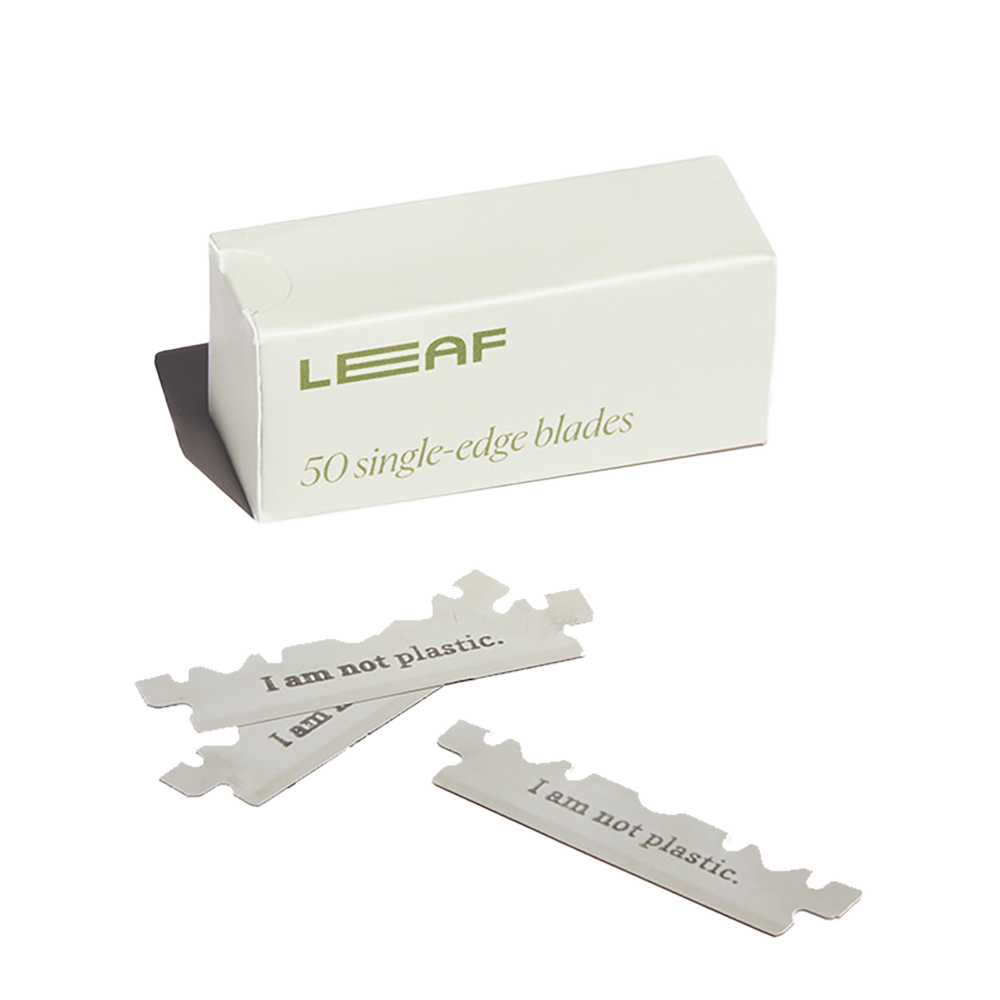 Leaf Shave 50 pack single edge razor blades