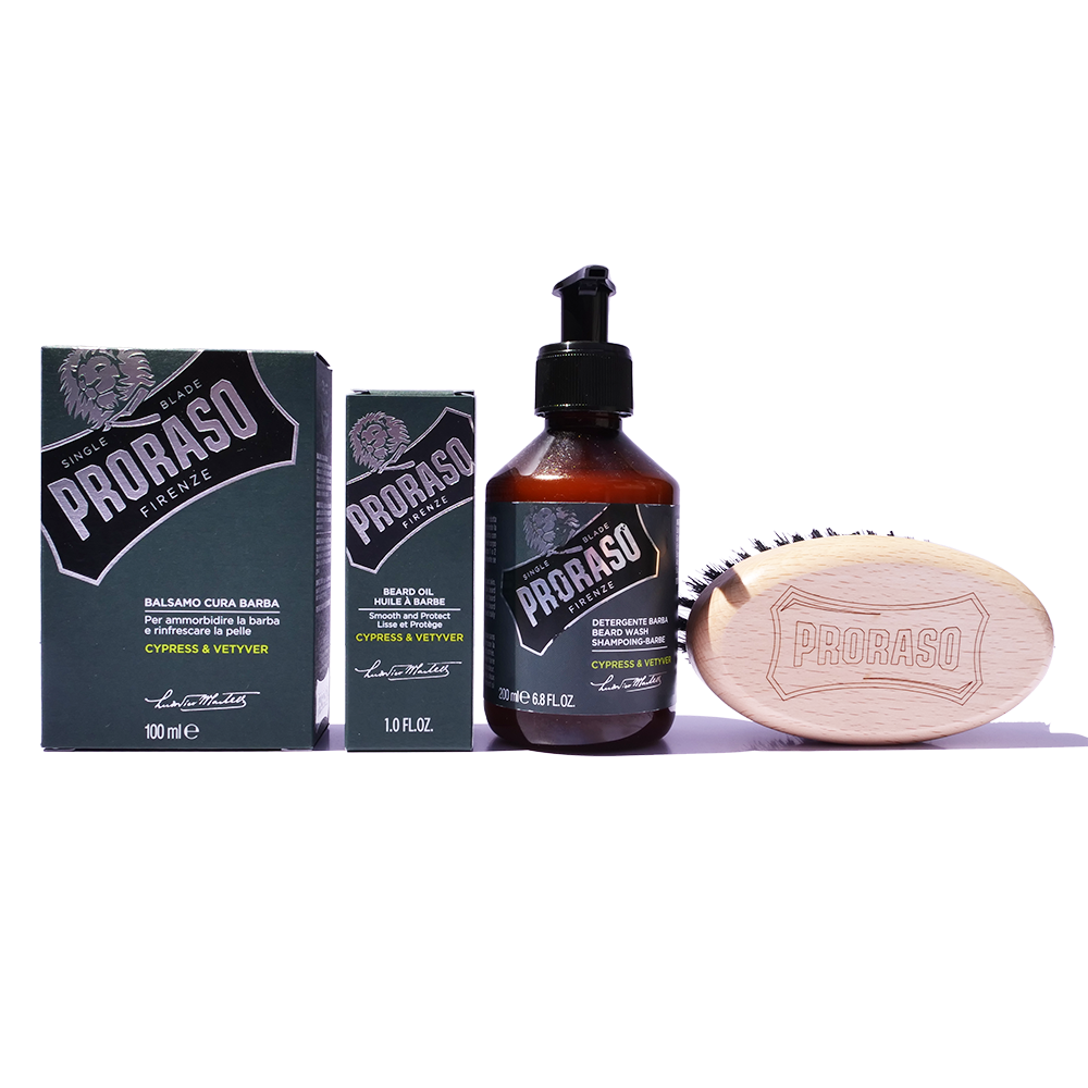 Proraso Cypress & Vetyver Beard Care Bundle