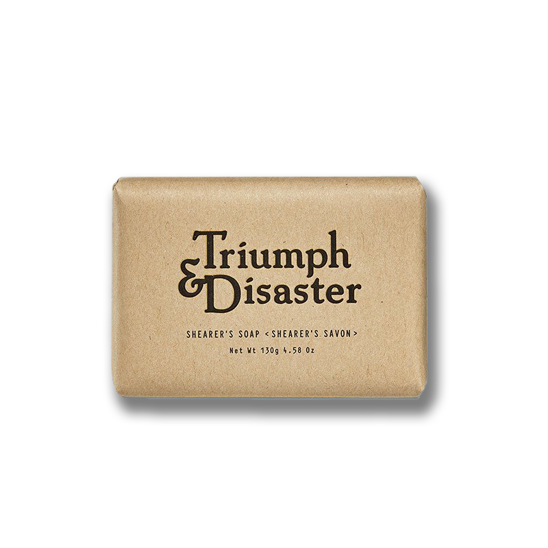 Triumph & Disaster Shearer's Soap 130g - An exfoliating body soap for men